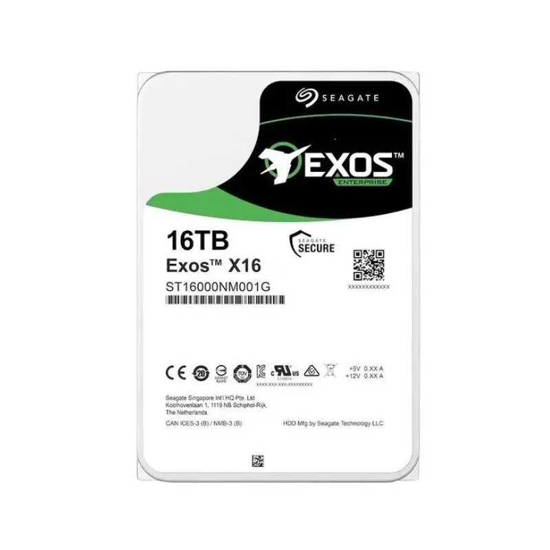 GPT  16 TB Seagate 3.5" Exos SATA X18 512E 7200RPM 256MB ST16000NM001J (Resmi Distribütör Garantili)