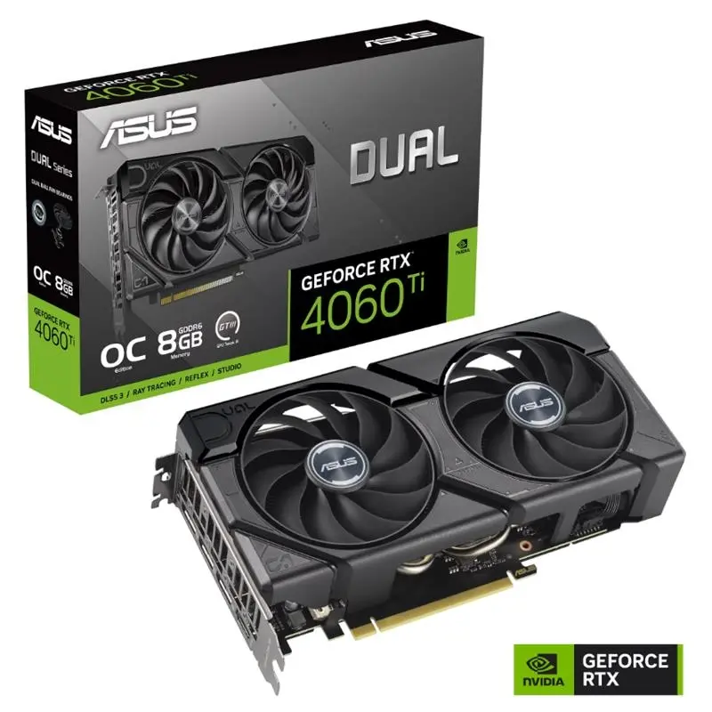 ASUS GeForce Dual RTX 4060 Ti O8G EVO 8GB GDDR6 Ekran Kartı