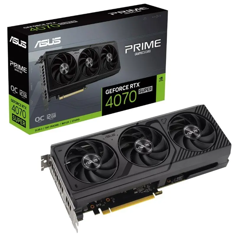 ASUS GEFORCE PRIME-RTX4070S-O12G SUPER OC 12GB GDDR6X 192BIT 1XHDMI 3XDP Ekran Kartı