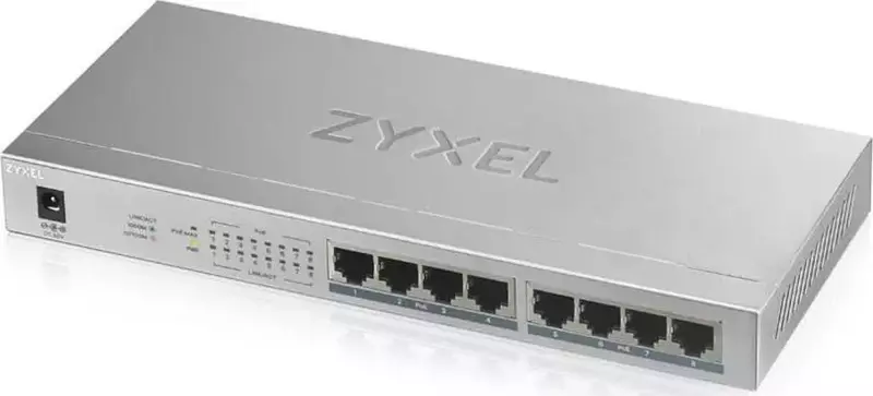 Zyxel GS-1008HP 8 Port Poe+ Gigabit 10-100-1000 Mbps SwitchZyxel GS-1008HP 8 Port Poe+ Gigabit 10-100-1000 Mbps Switch