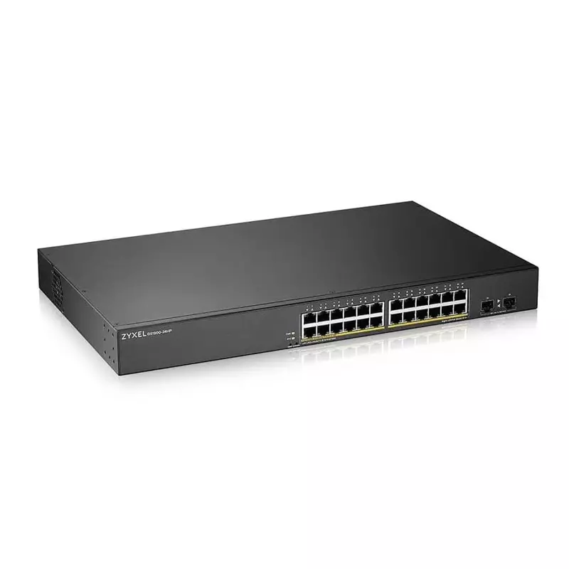 Zyxel Gs1900-24hp V2, 24 Port, Gigabit, 24 Port Poe 170w, +2port Gigabit Sfp, Yönetilebilir, Rackmou